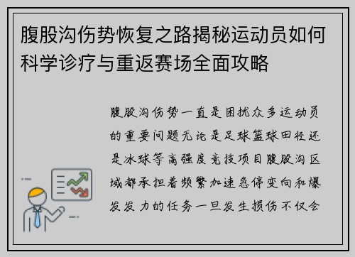 腹股沟伤势恢复之路揭秘运动员如何科学诊疗与重返赛场全面攻略